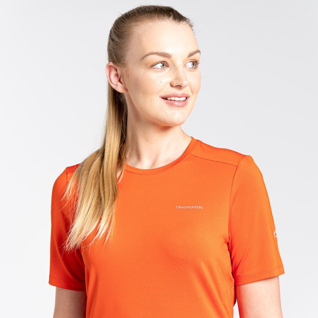 Craghoppers Women's Aliso Short Sleeved T-Shirt - Blood Orange