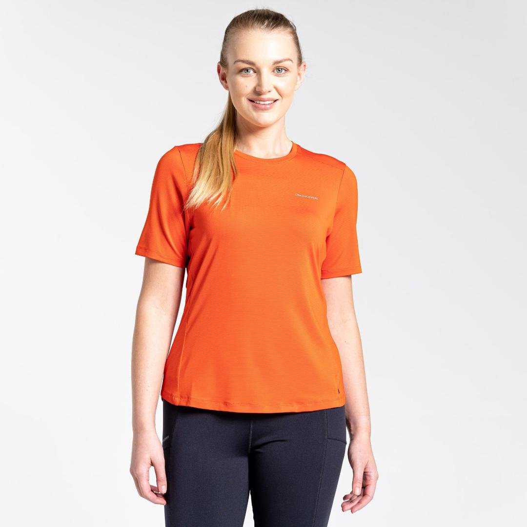 Craghoppers Women's Aliso Short Sleeved T-Shirt - Blood Orange