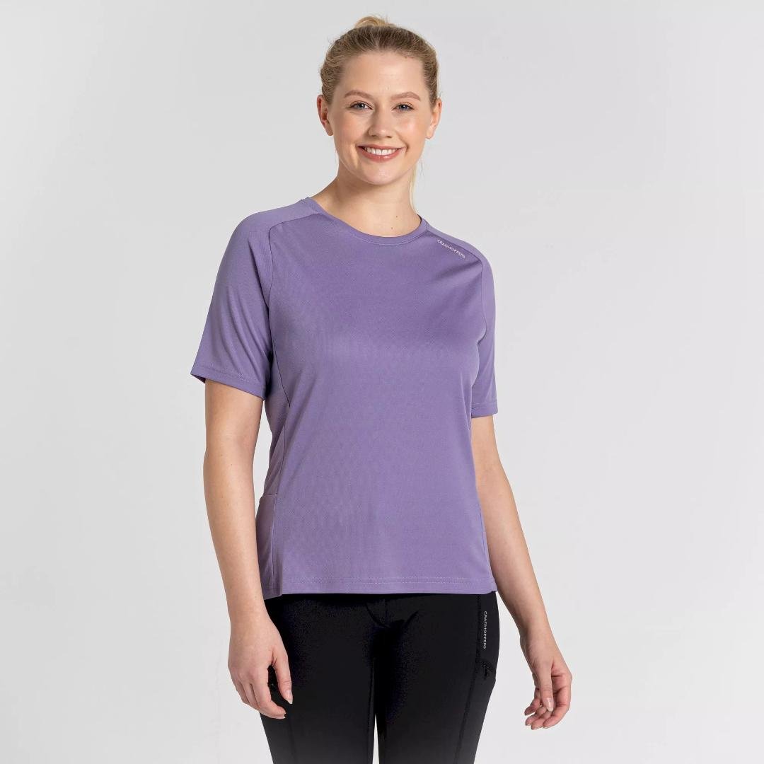 Craghoppers Women's Dynamic Pro Short Sleeve T-Shirt - Purple Haze