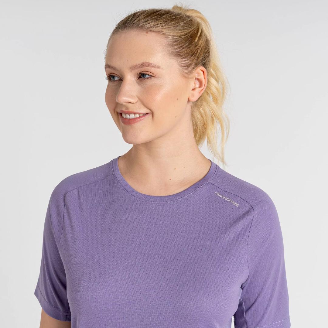 Craghoppers Women's Dynamic Pro Short Sleeve T-Shirt - Purple Haze