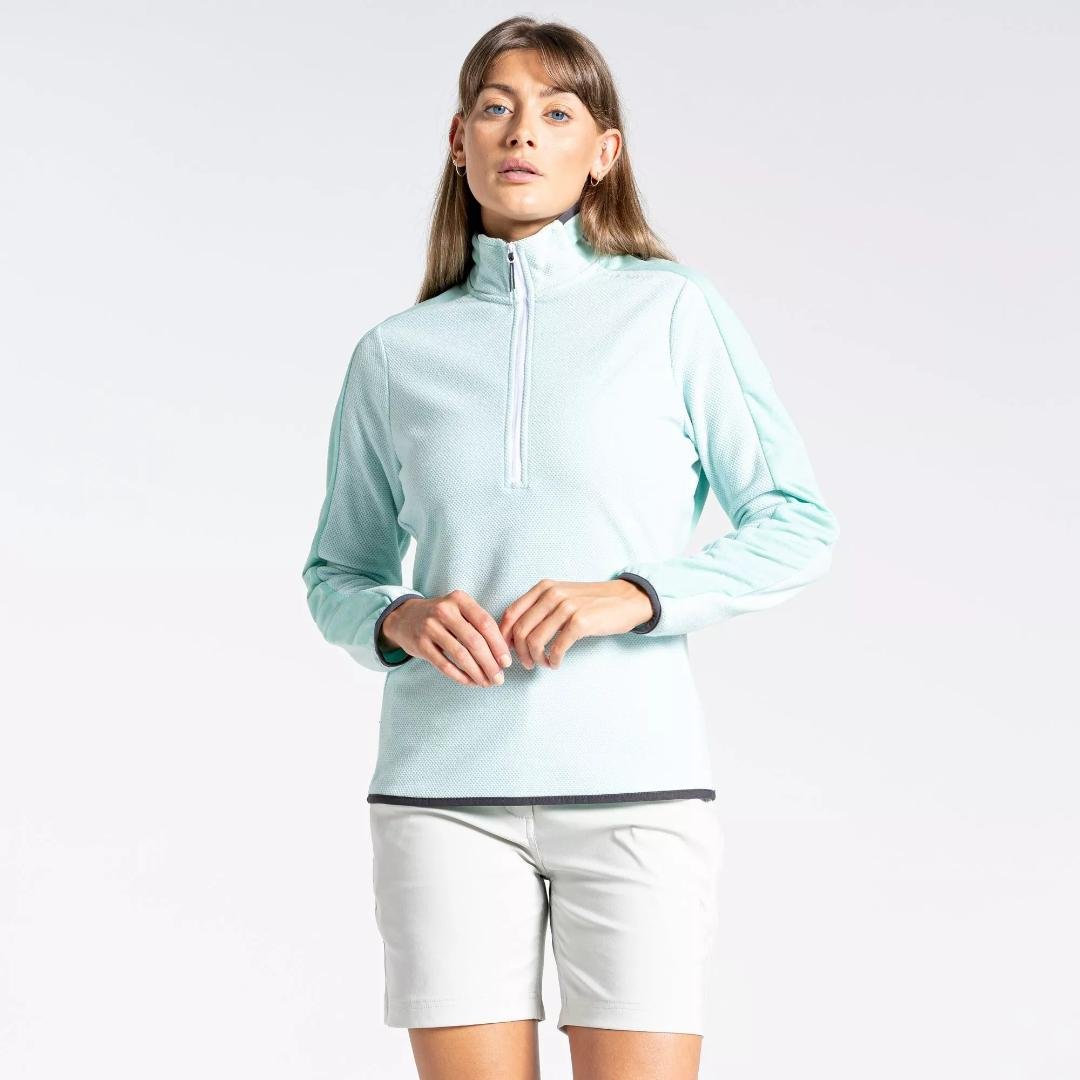 Craghoppers Women's Minerva Half Zip Fleece - Poolside Green