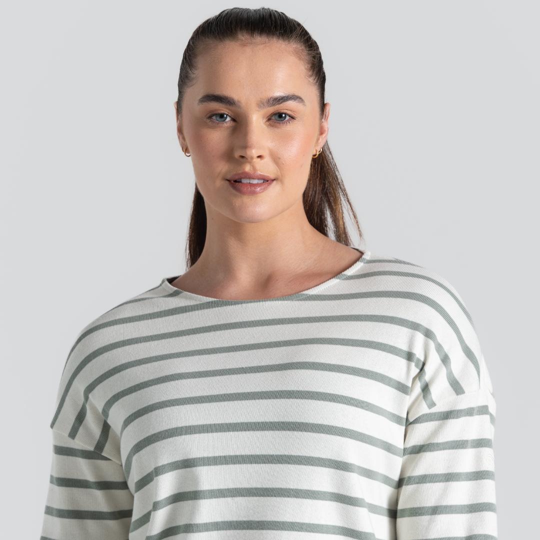Craghoppers Women's Sinead Long Sleeved Top - Calico / Meadow Haze Stripe