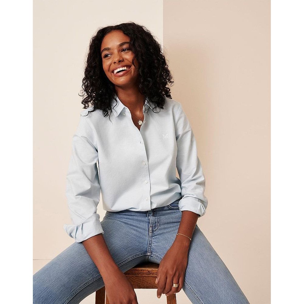 Crew Clothing Bracken Oxford Shirt - Blue