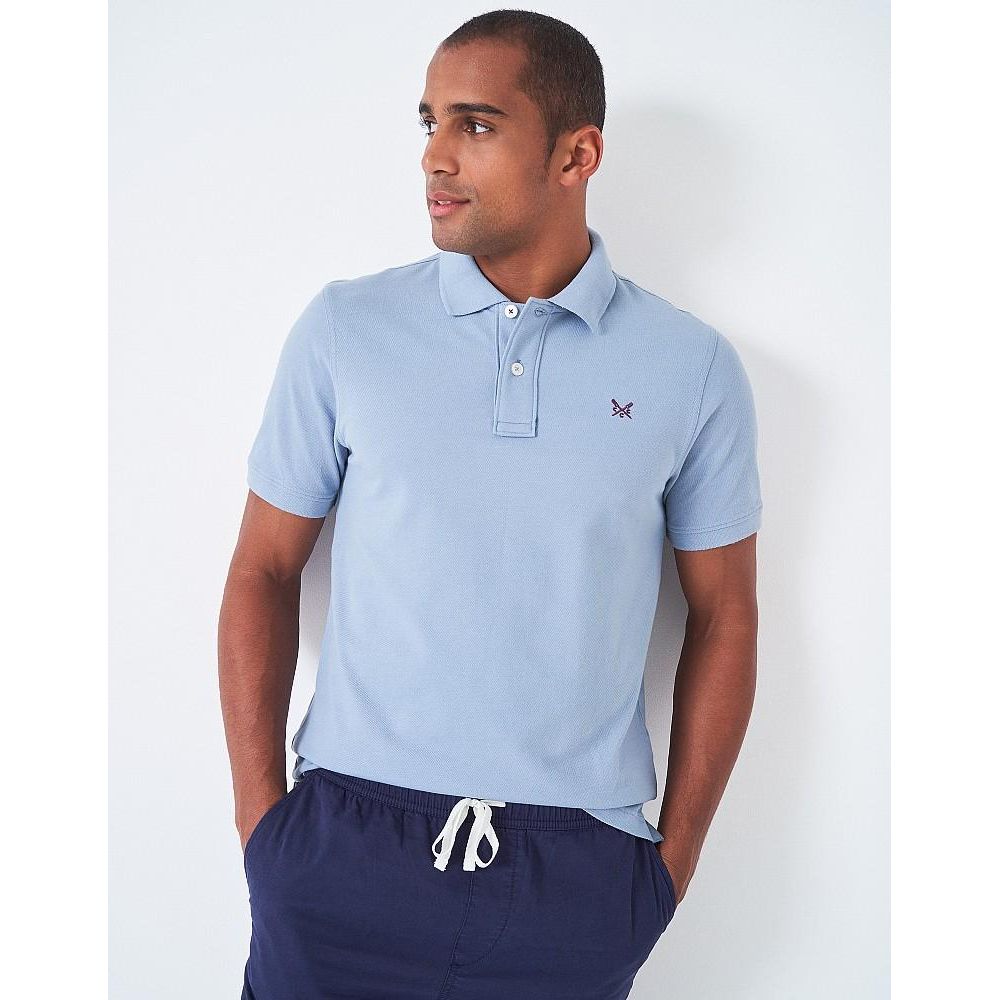 Crew Clothing Classic Pique Polo - Blue
