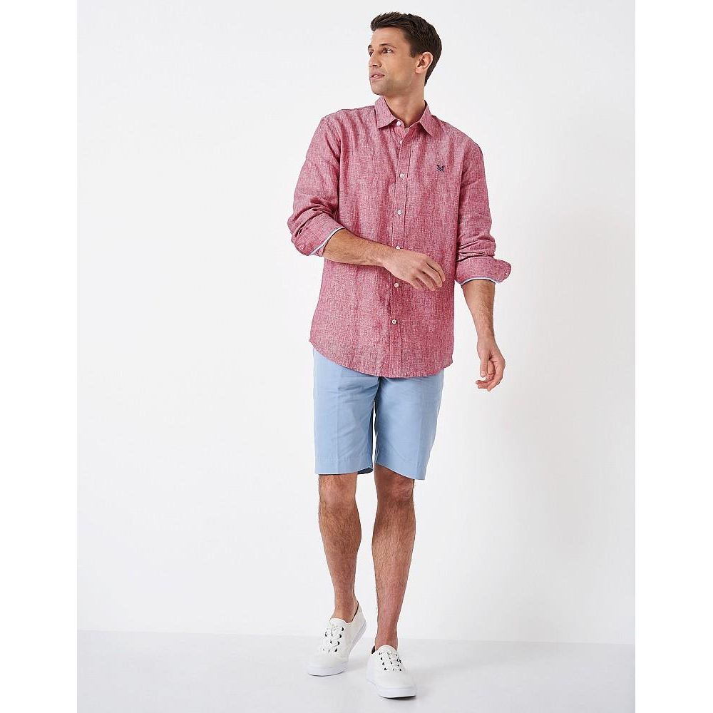 Crew Clothing Long Sleeve Linen Shirt - Cherries