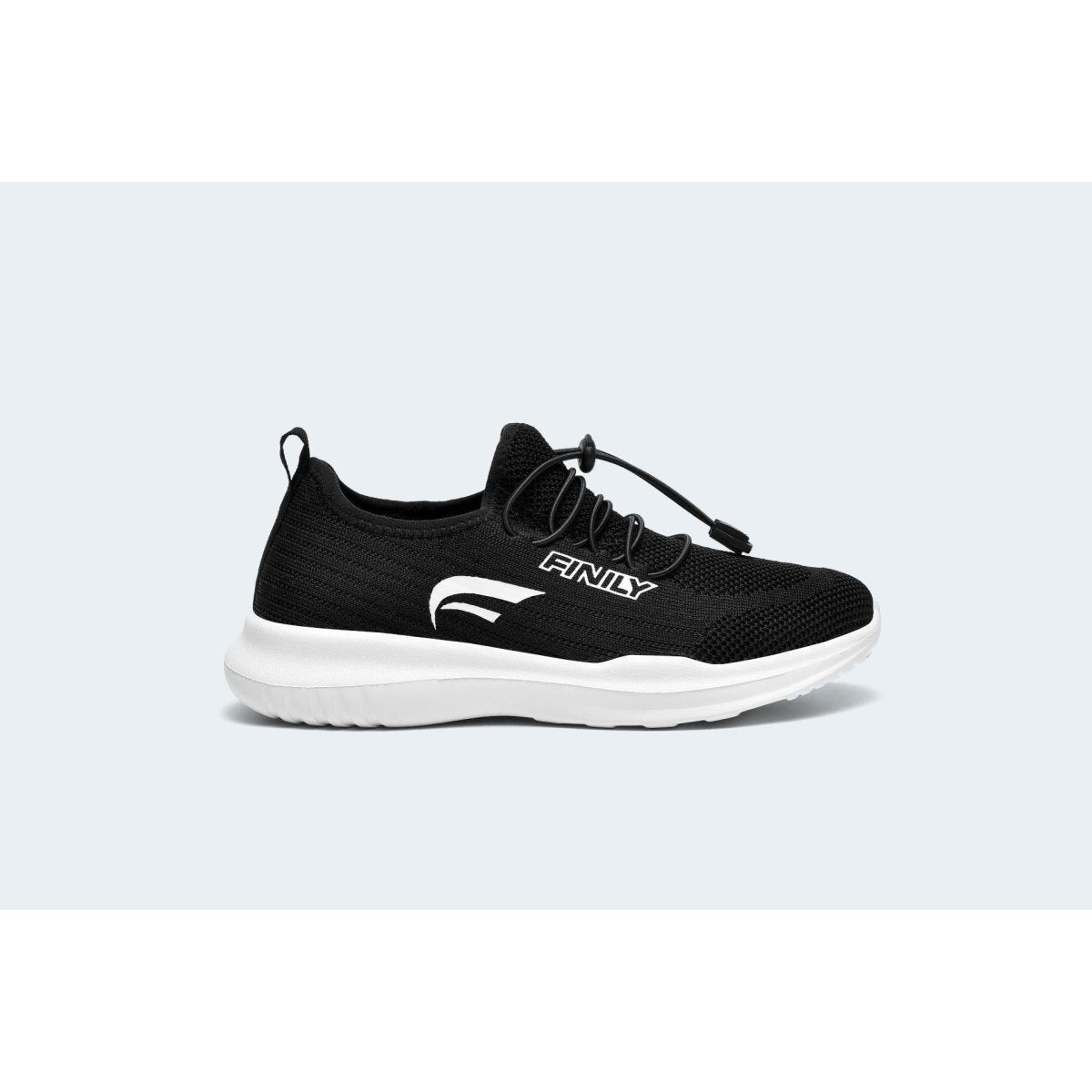 Finily Rina Women's Trainer with Elastic Laces - Black