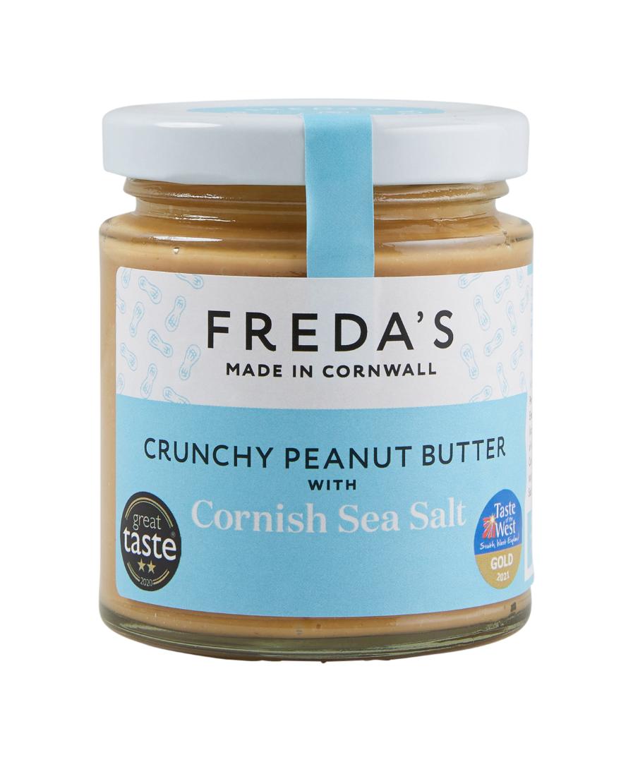 Freda’s Crunchy Peanut Butter with Cornish Sea Salt 180g