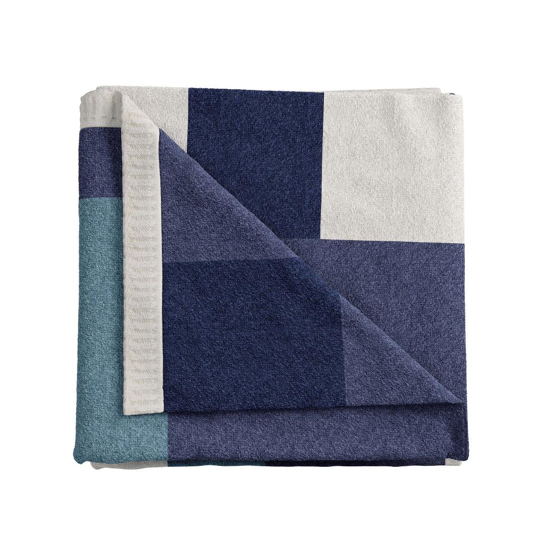 Helena Springfield Long Island Patchwork Throw - Blue