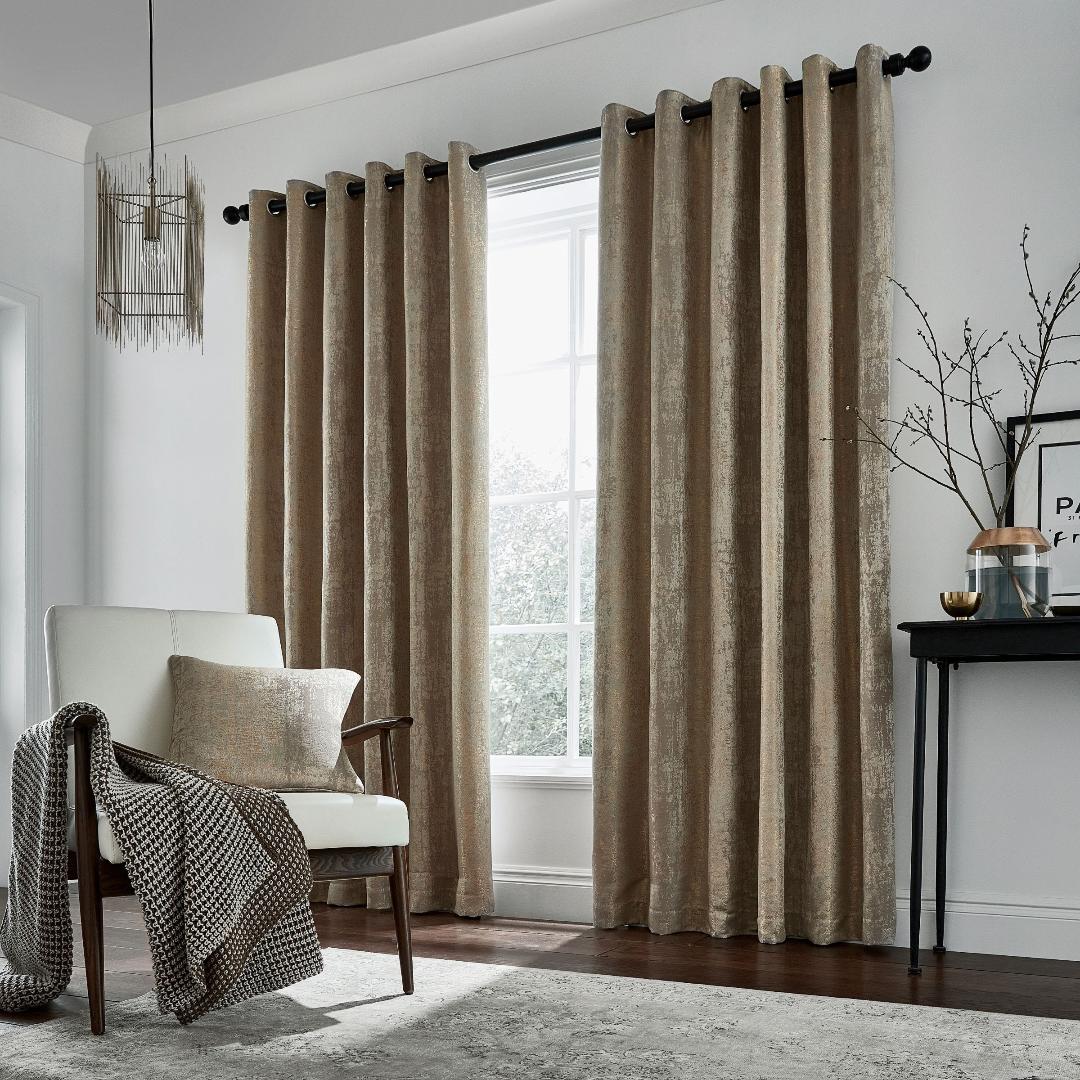 Helena Springfield Roma Lined Curtains 66X54 (168X137CM) in Truffle