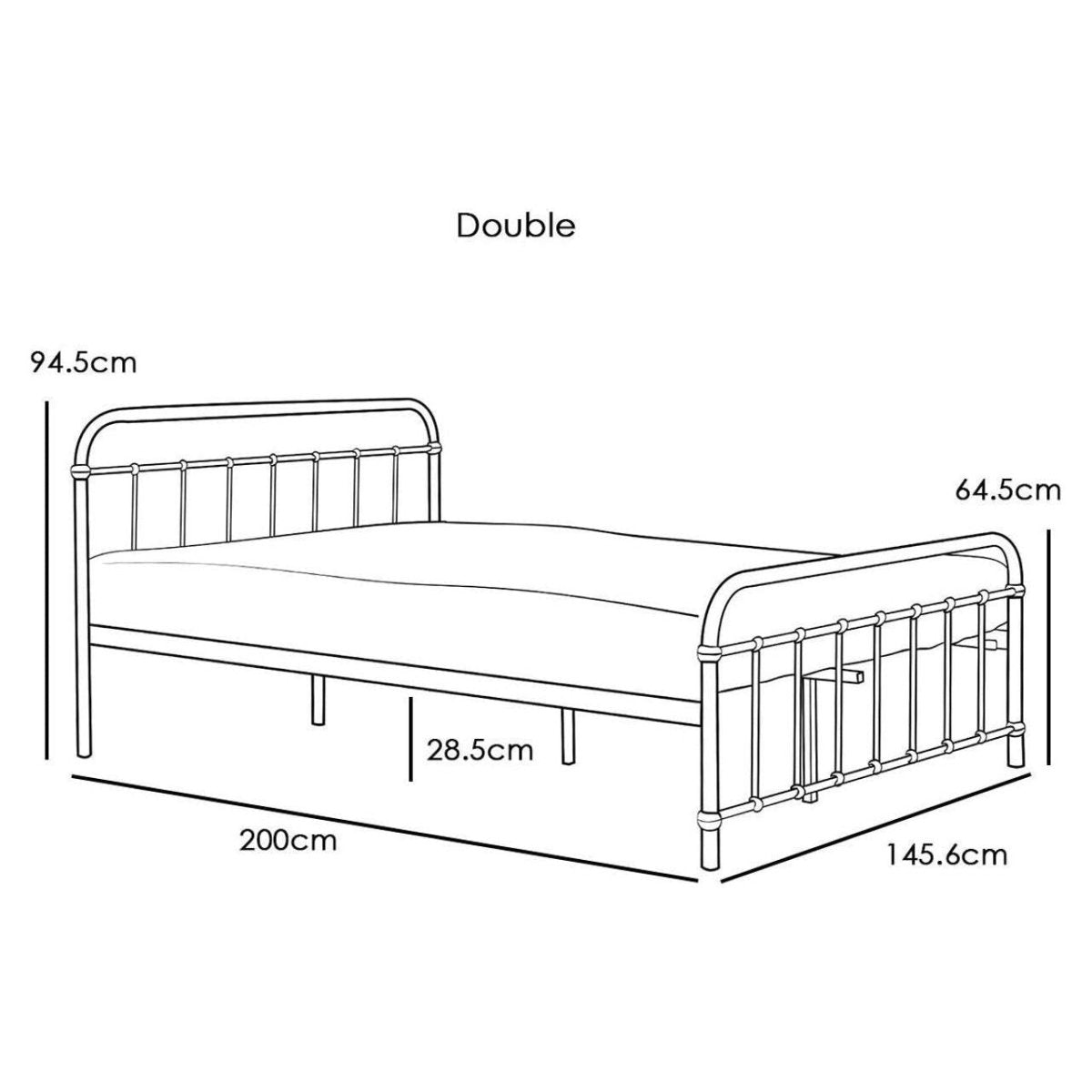 Henley Black Victorian Metal Bed