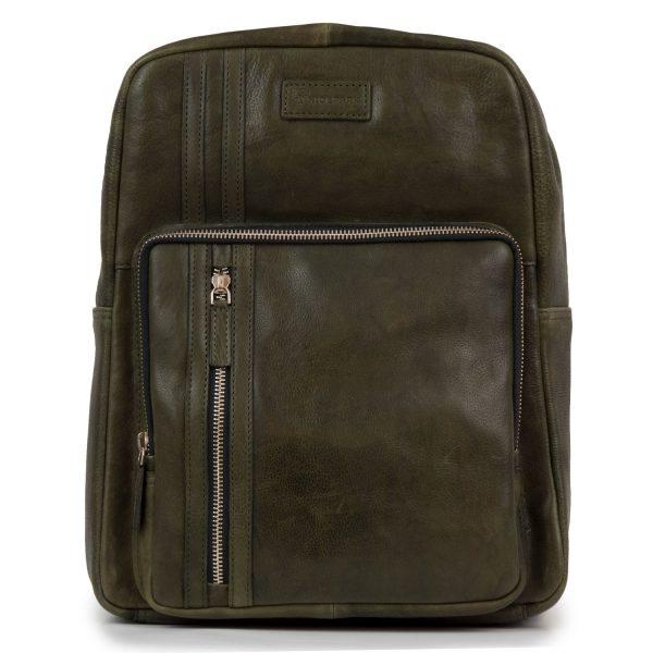 Hide Park Adriana Women’s Olive Leather Backpack - One Size