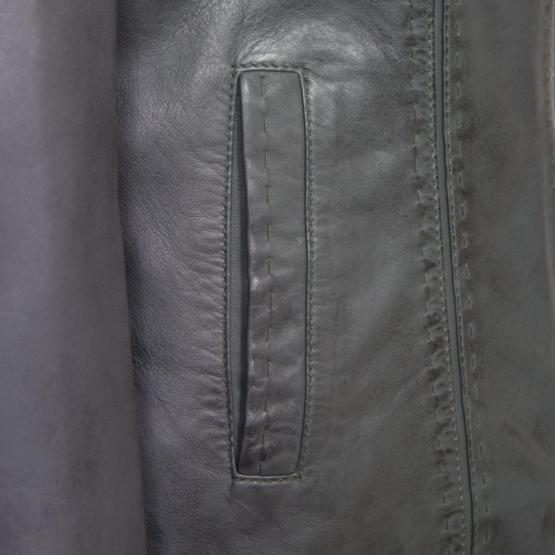 Hidepark May: Women’s Grey Leather Jacket