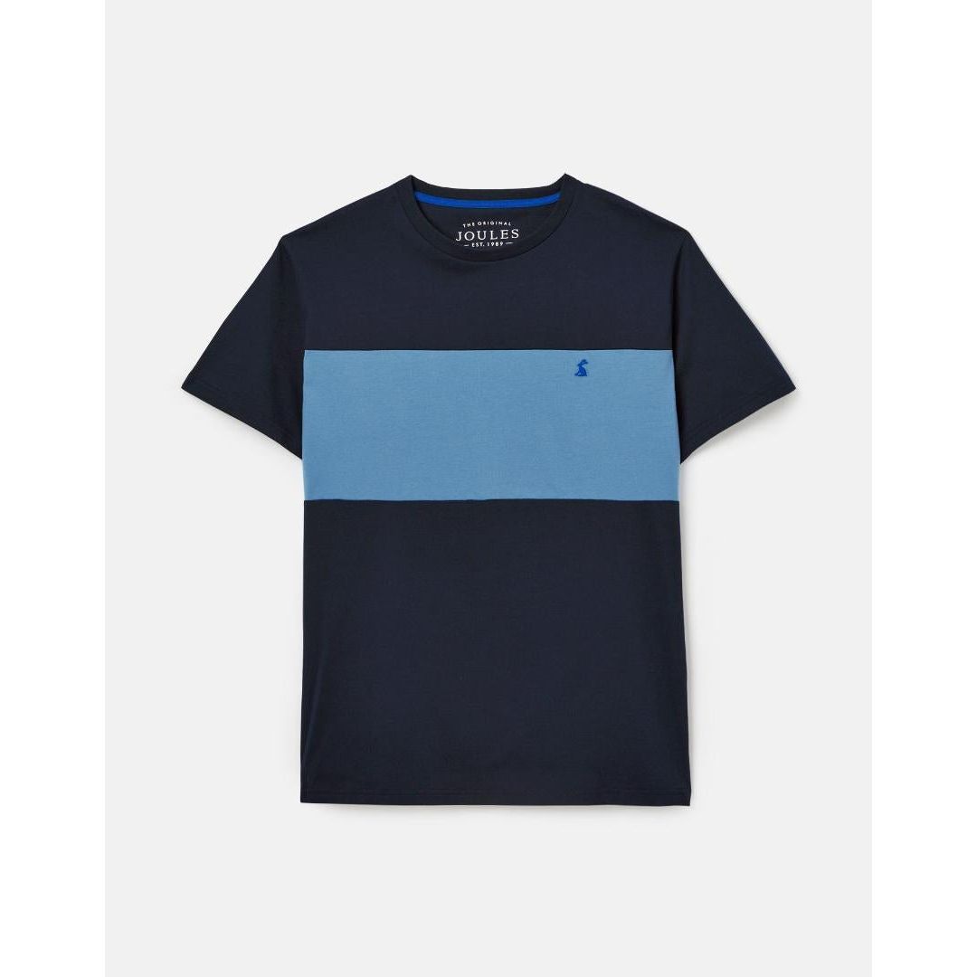 Joules Colourblock Short Sleeve T-shirt - Blue