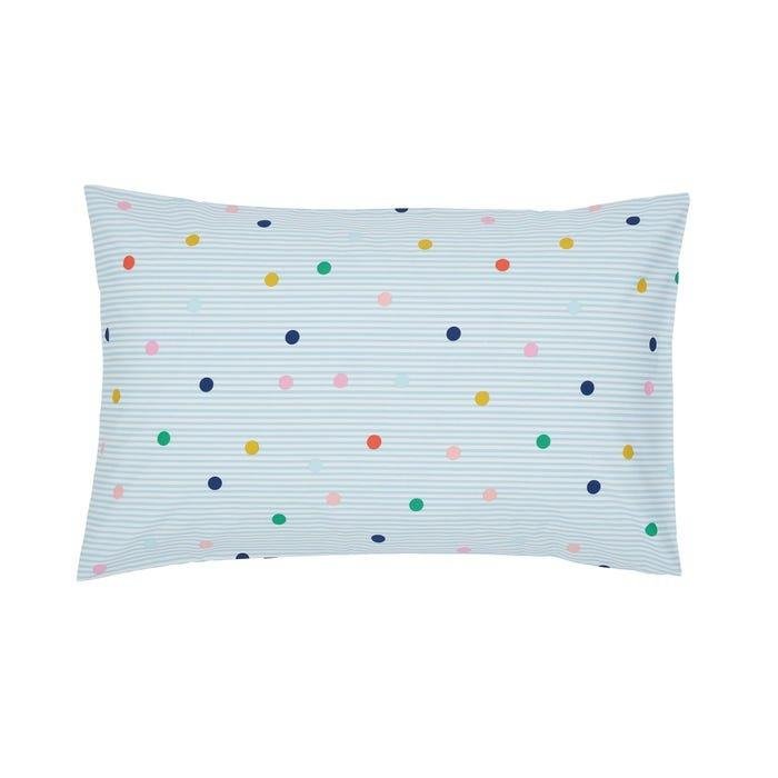 Joules Rainbow Stripe Standard Pillowcase Pair - Multi