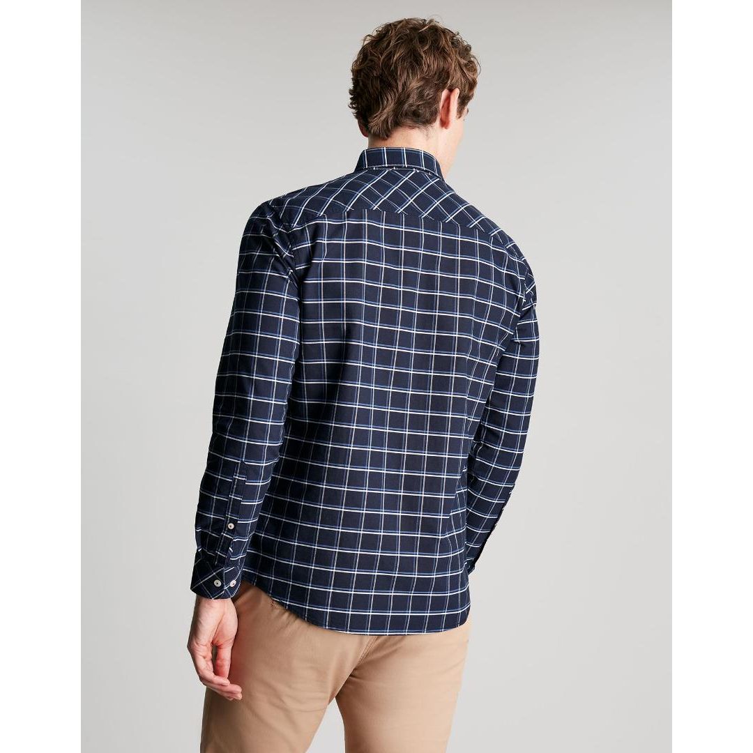 Joules Welford Fit Check Shirt - Navy Blue Check