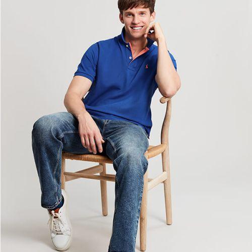 Joules Woody Polo Shirt - Surf Blue