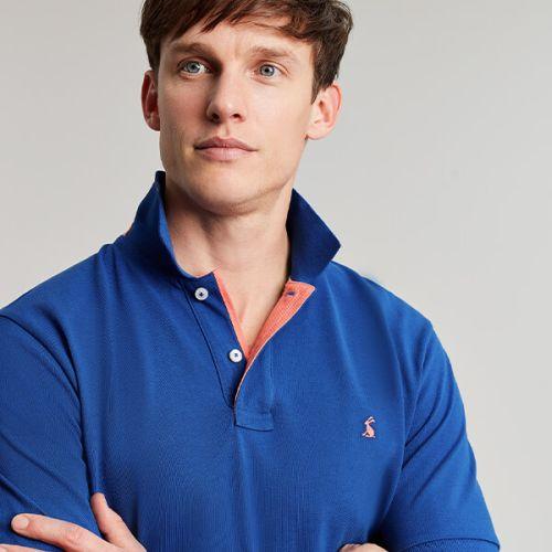 Joules Woody Polo Shirt - Surf Blue
