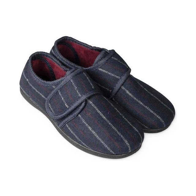Kozitoze - Mens Slipper James Navy Stripe