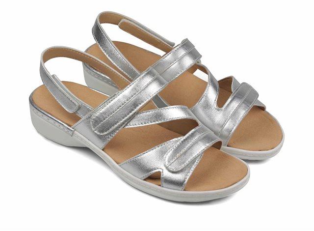 Padders Joelle Sandals - Silver Leather