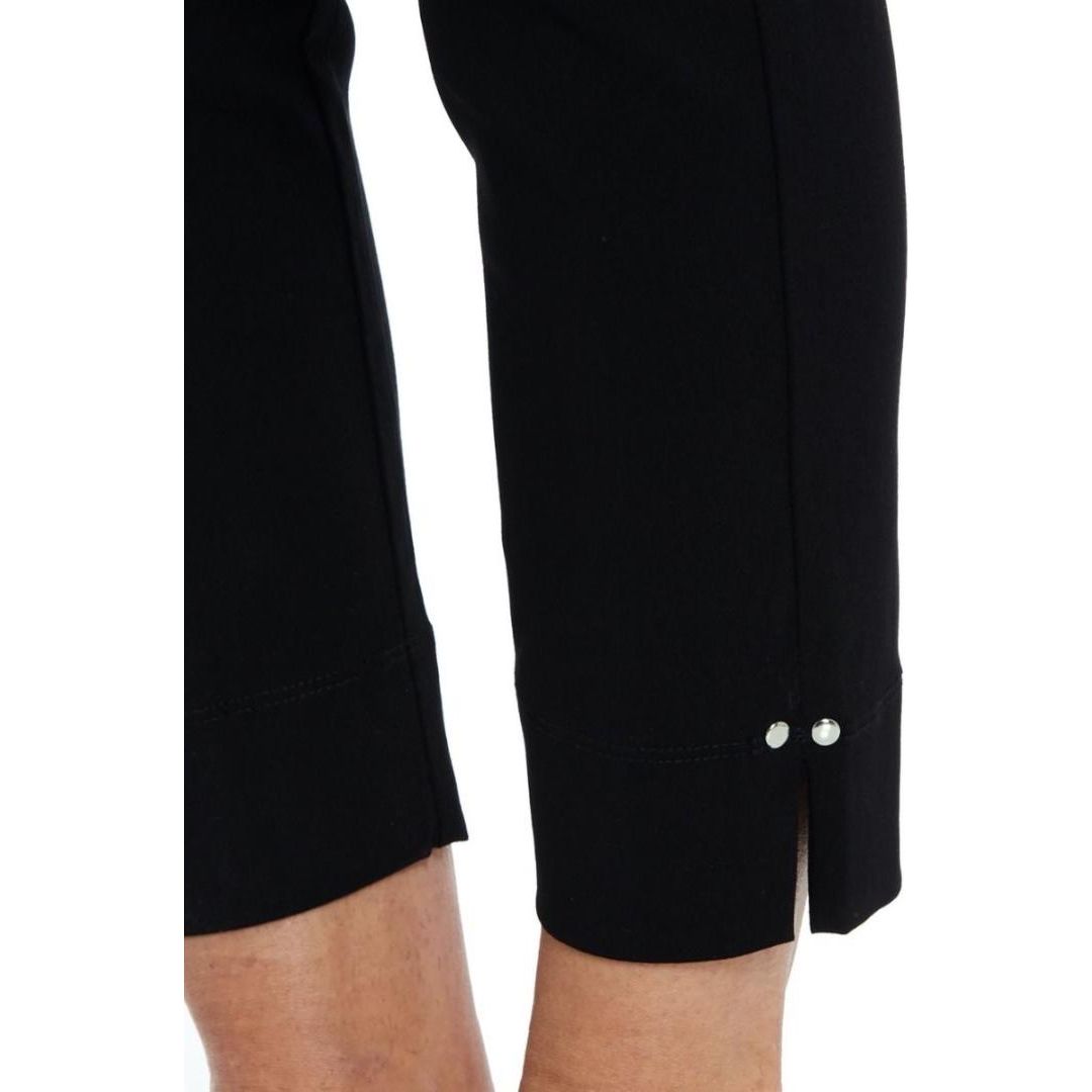 PENNY PLAIN Black Cropped Bengaline Trousers