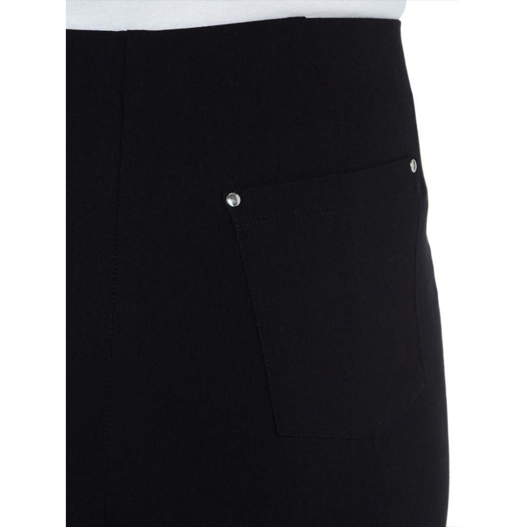 PENNY PLAIN Black Cropped Bengaline Trousers