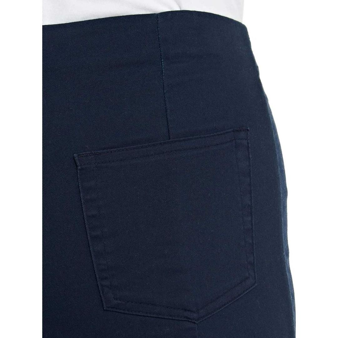 PENNY PLAIN Navy Twill Cropped Trousers