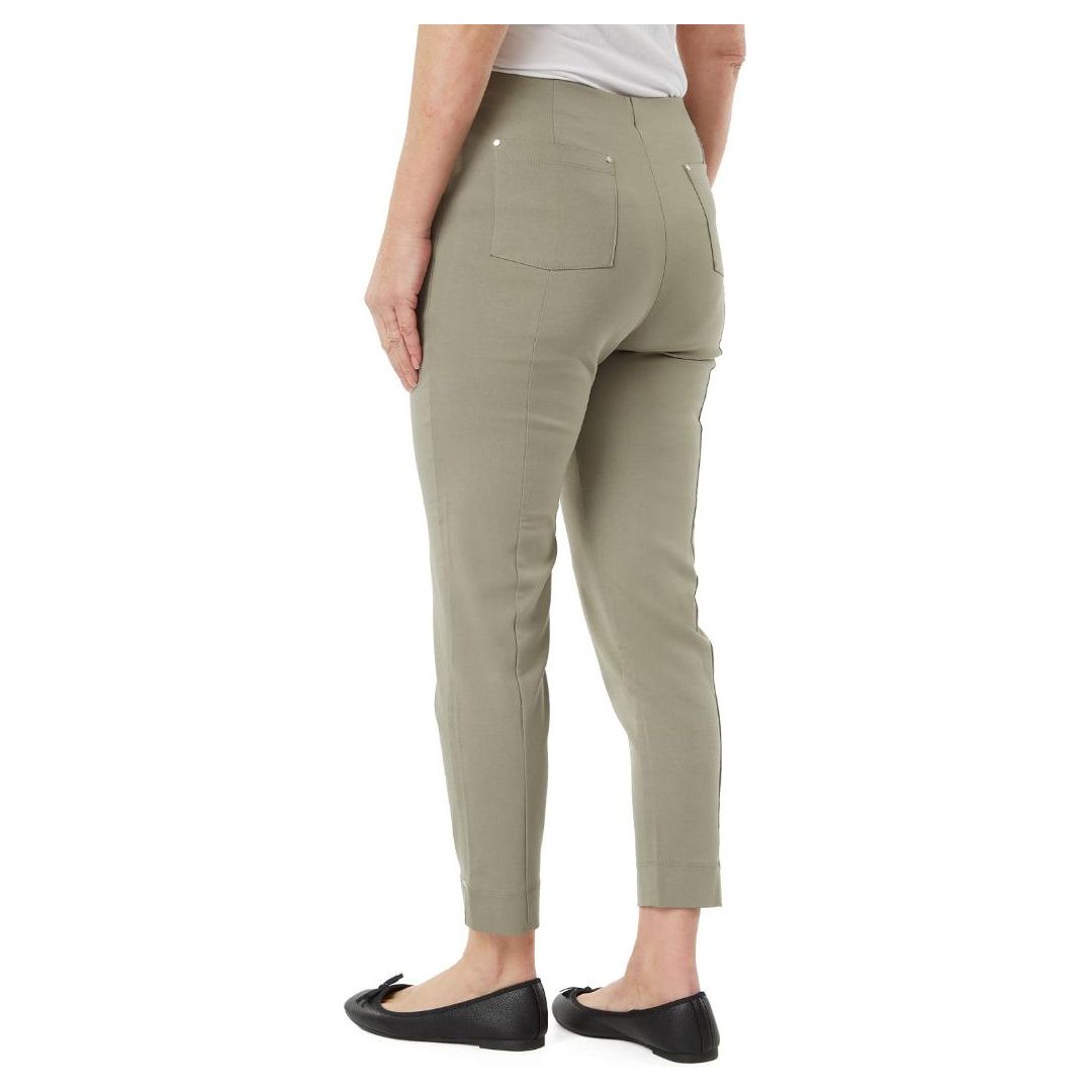 PENNY PLAIN Sage Cropped Bengaline Trousers