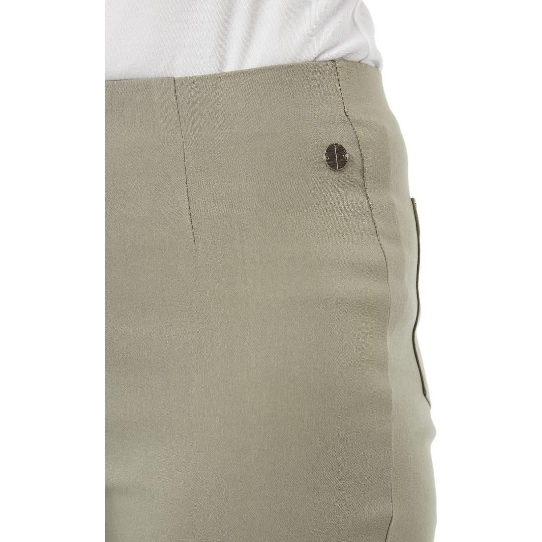 PENNY PLAIN Sage Cropped Bengaline Trousers