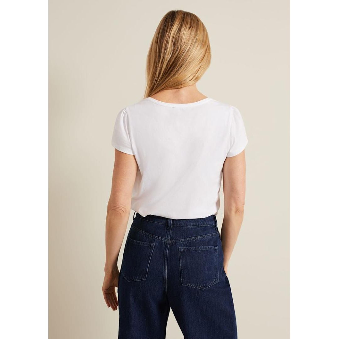 Phase Eight Bella Square Neck Top - White