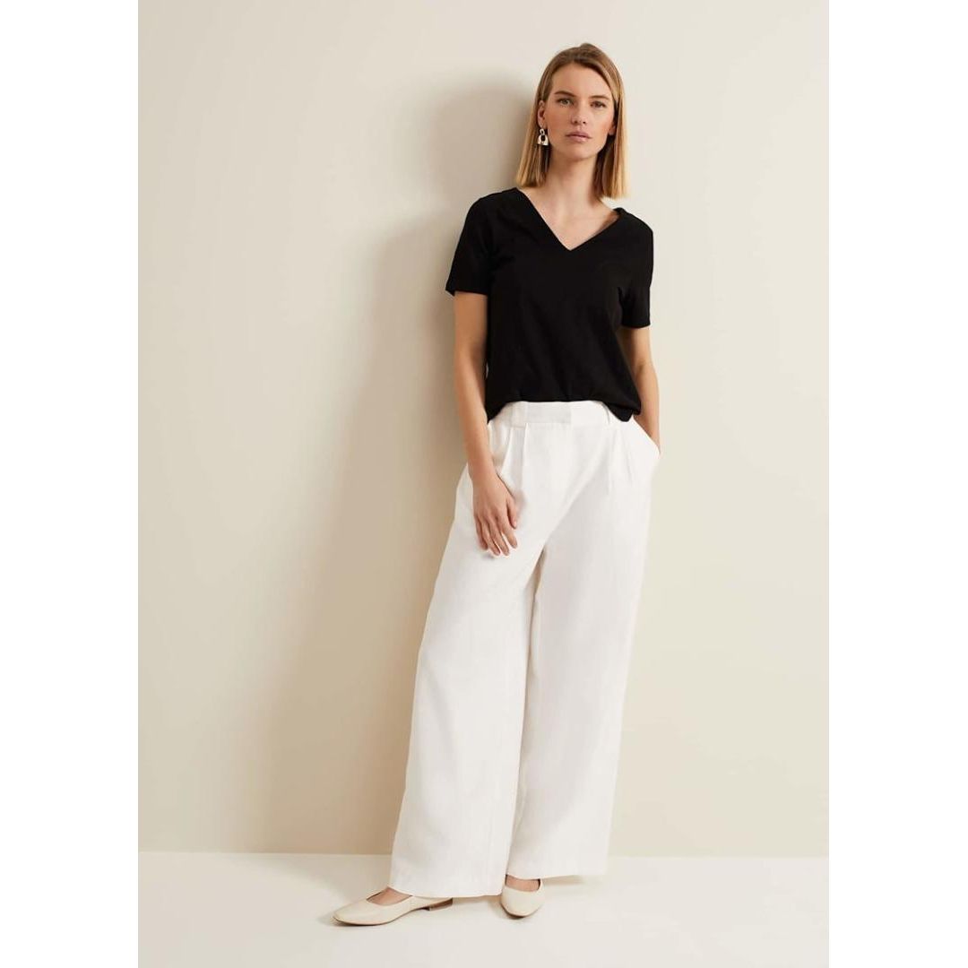 Phase Eight Elspeth V Neck Top - Black