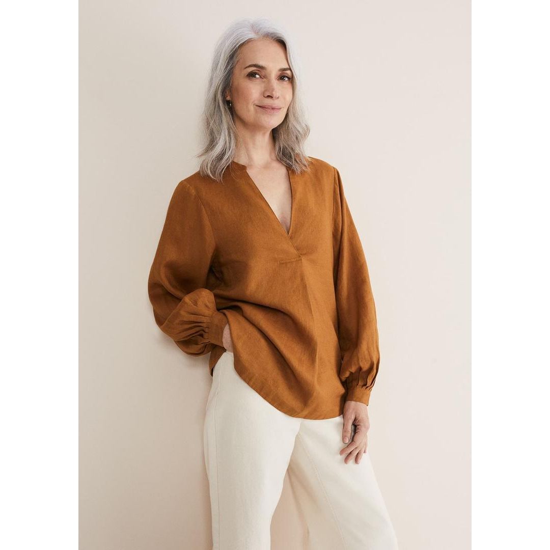 Phase Eight Emma Blouse - Ginger