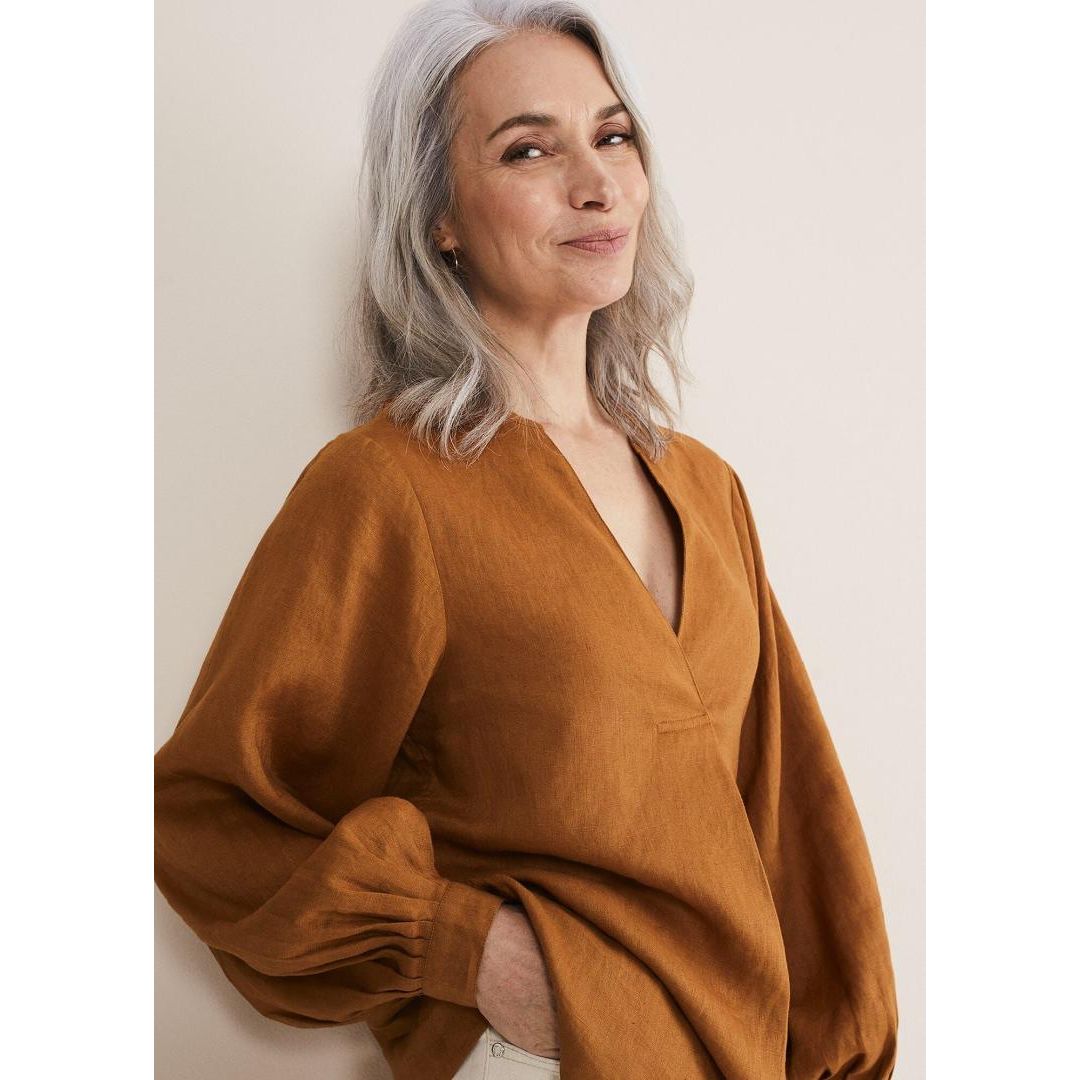 Phase Eight Emma Blouse - Ginger