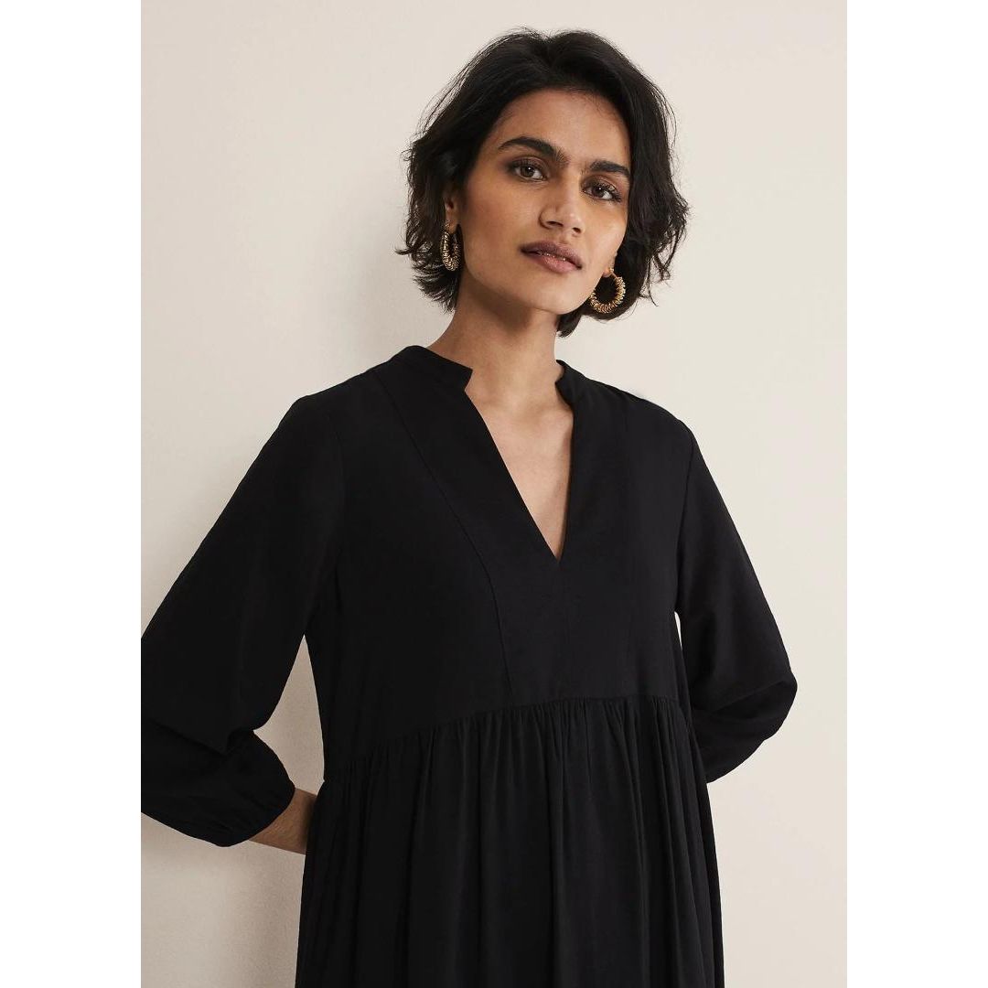Phase Eight Jayde Midaxi Tiered Dress - Black