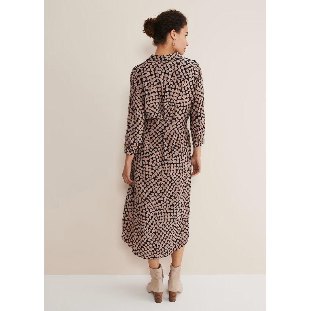 Phase Eight Kesia Utility Dress - Navy/Stone