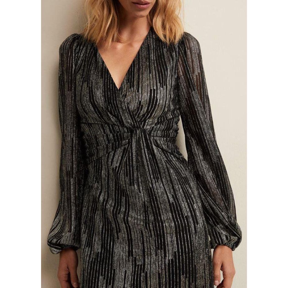 Phase Eight Laylin Sparkly Mini Dress - Bronze
