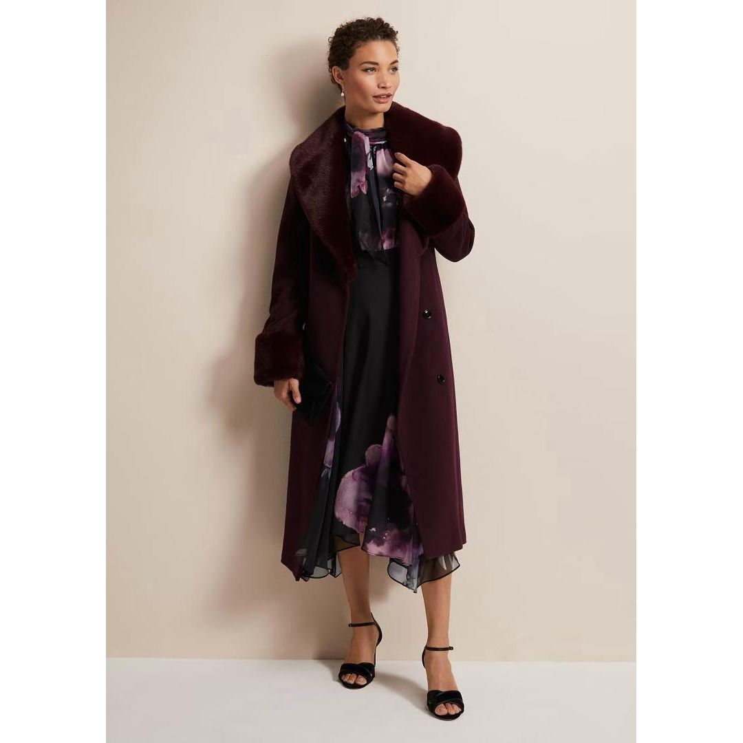 Phase Eight Lucinda Floral Chiffon Midi Dress - Multi