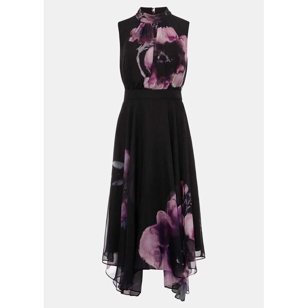 Phase Eight Lucinda Floral Chiffon Midi Dress - Multi