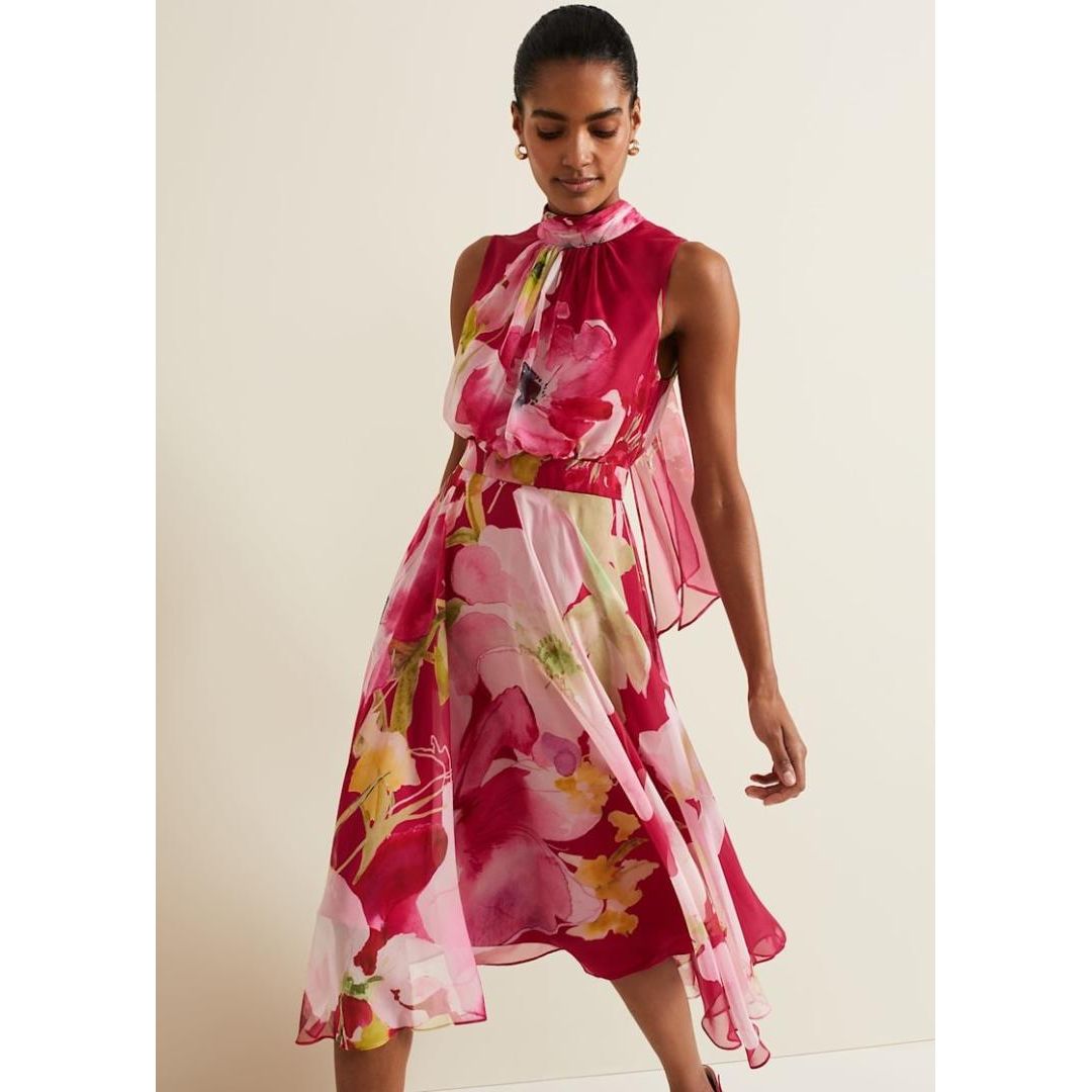 Phase Eight Lucinda Floral Dress - Multi-Coloured