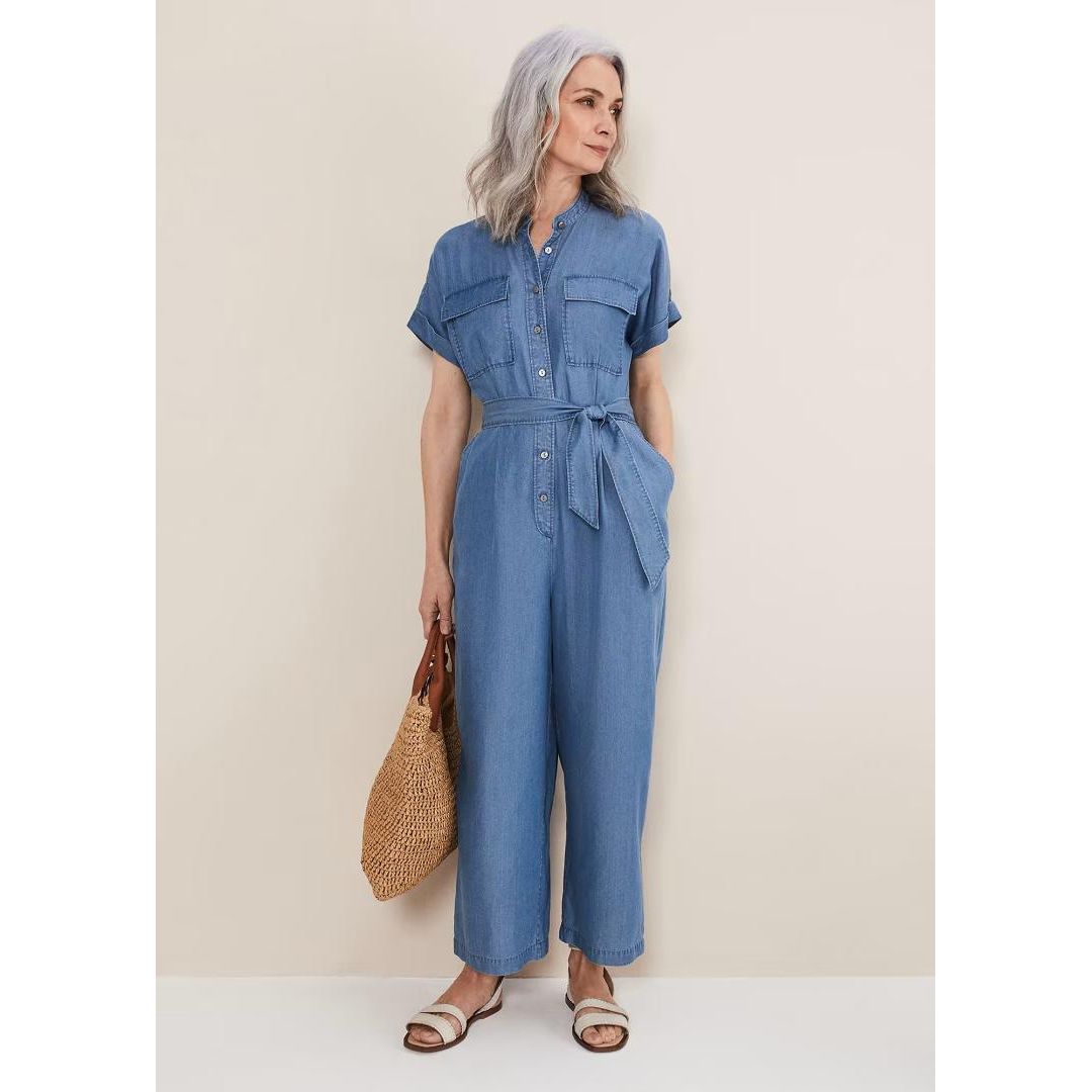 Phase Eight Lyla Jumpsuit - Chambray