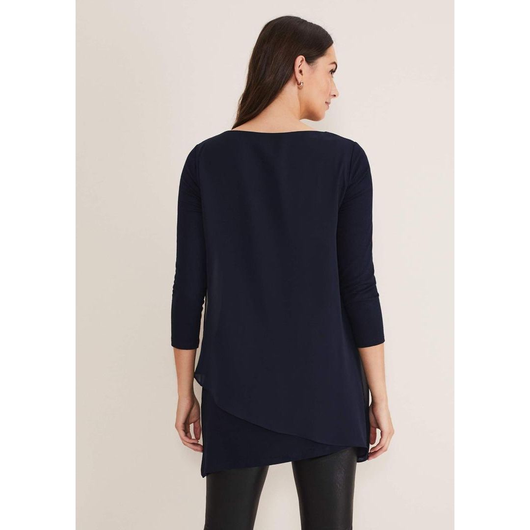 Phase Eight Mika Longline Top - Midnight