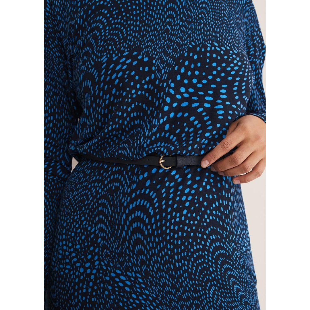 Phase Eight Pinna Print Jersey Dress - Cobalt/Navy