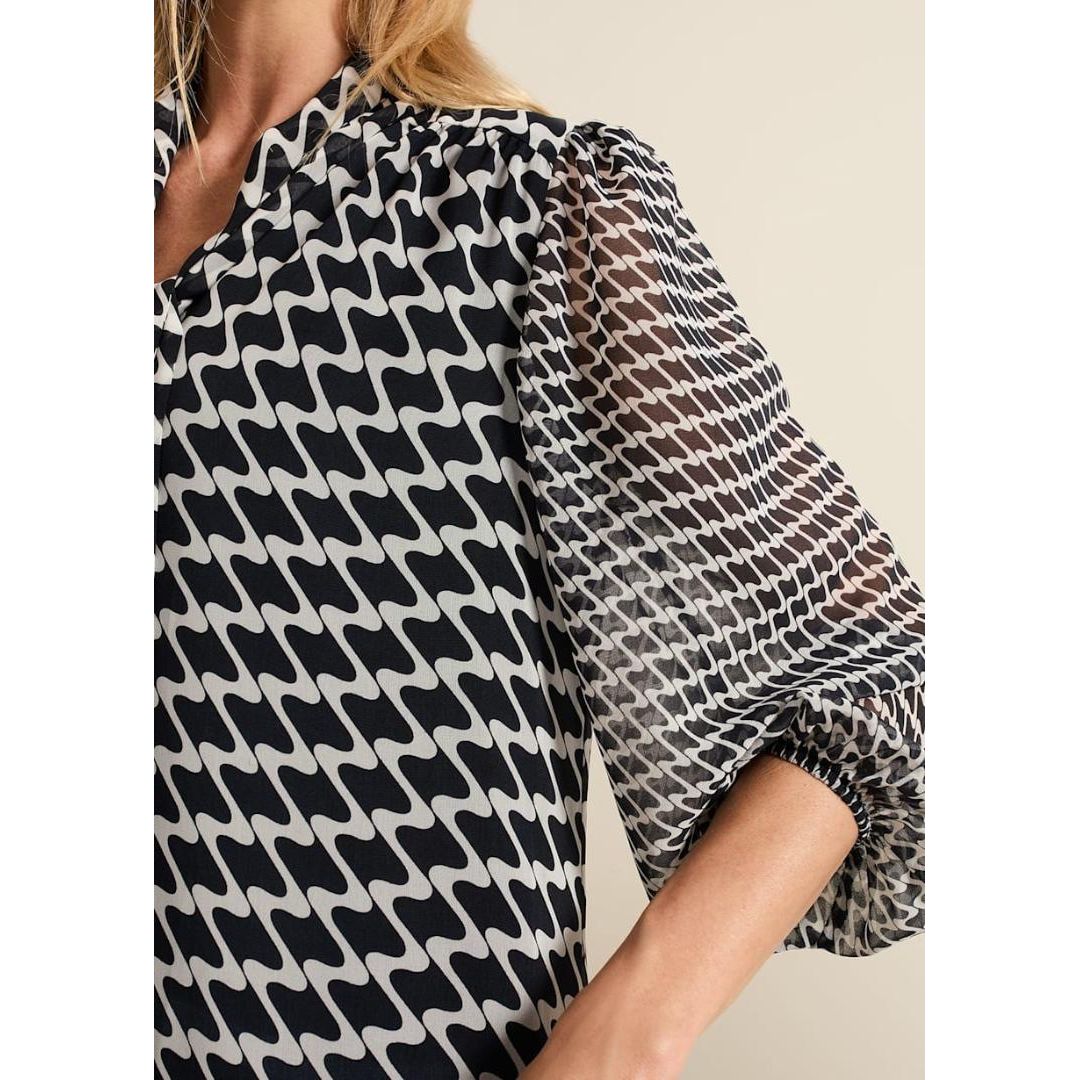 Phase Eight Suki Geo Tunic Mini Dress - Navy