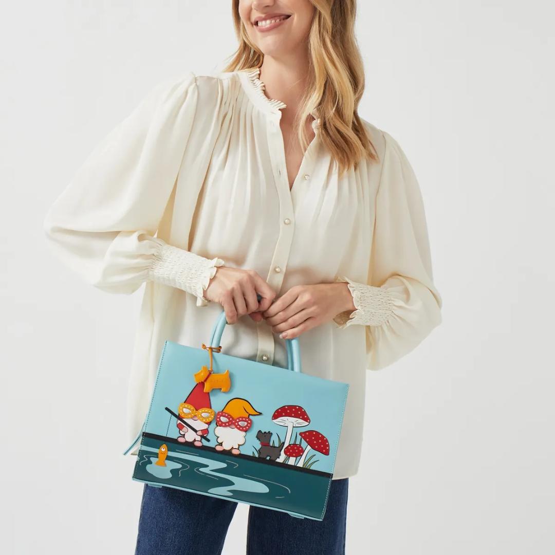 Radley Anniversary Gnomes Remastered Medium Ziptop Multiway Bag - Tower Bridge