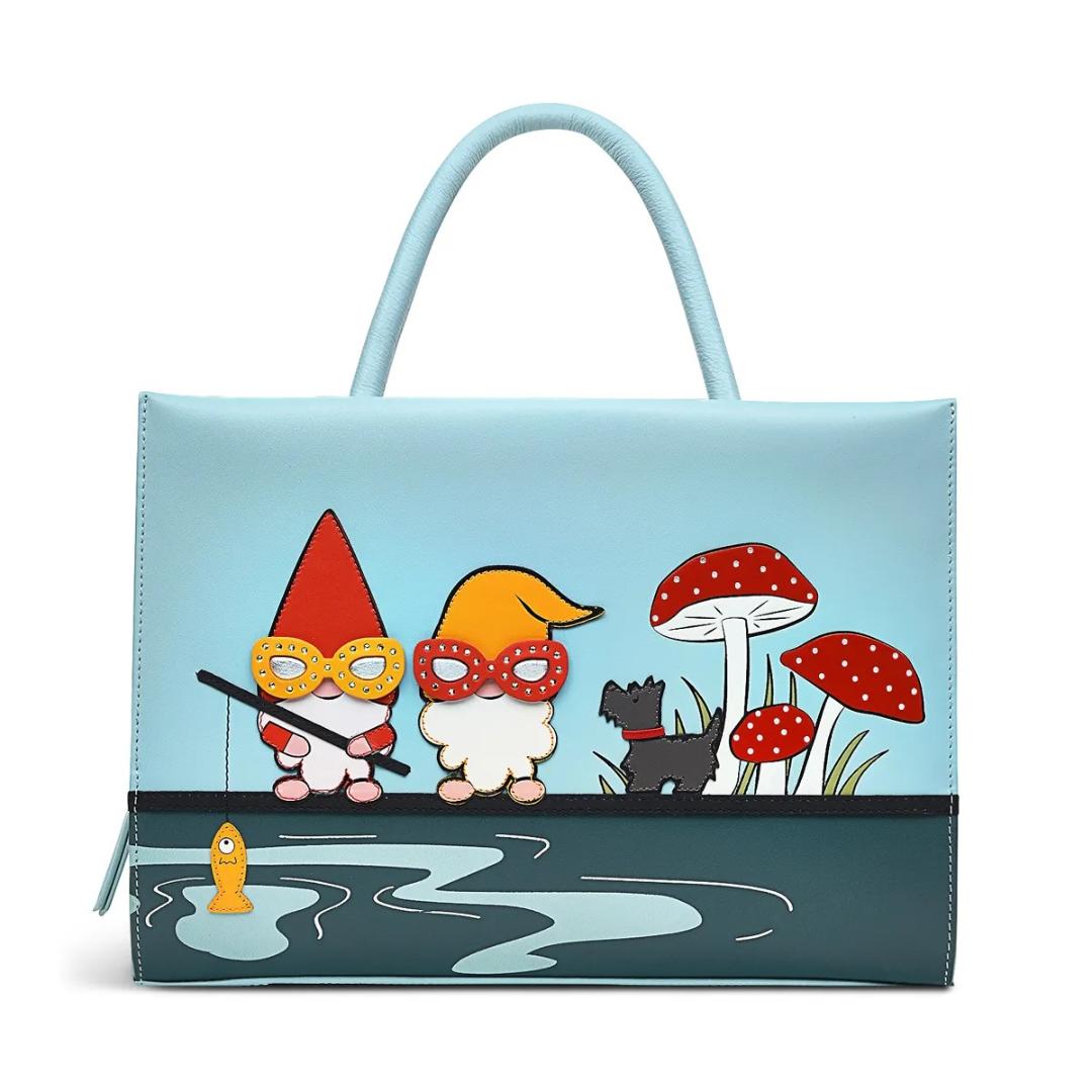 Radley Anniversary Gnomes Remastered Medium Ziptop Multiway Bag - Tower Bridge