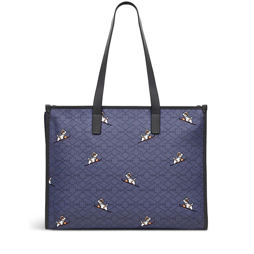 Radley Heirloom Ski Dog Large Ziptop Shoulder Bag - Cloud Burst