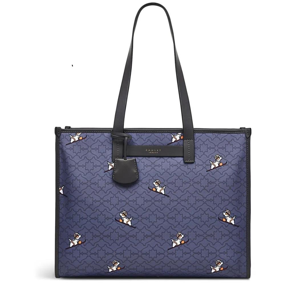 Radley Heirloom Ski Dog Large Ziptop Shoulder Bag - Cloud Burst