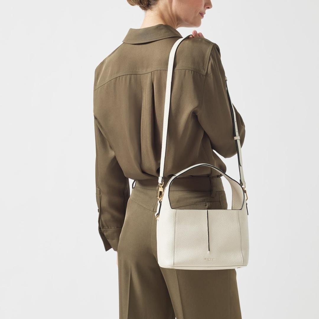 Radley Hillgate Place Medium Ziptop Grab Bag - Chalk