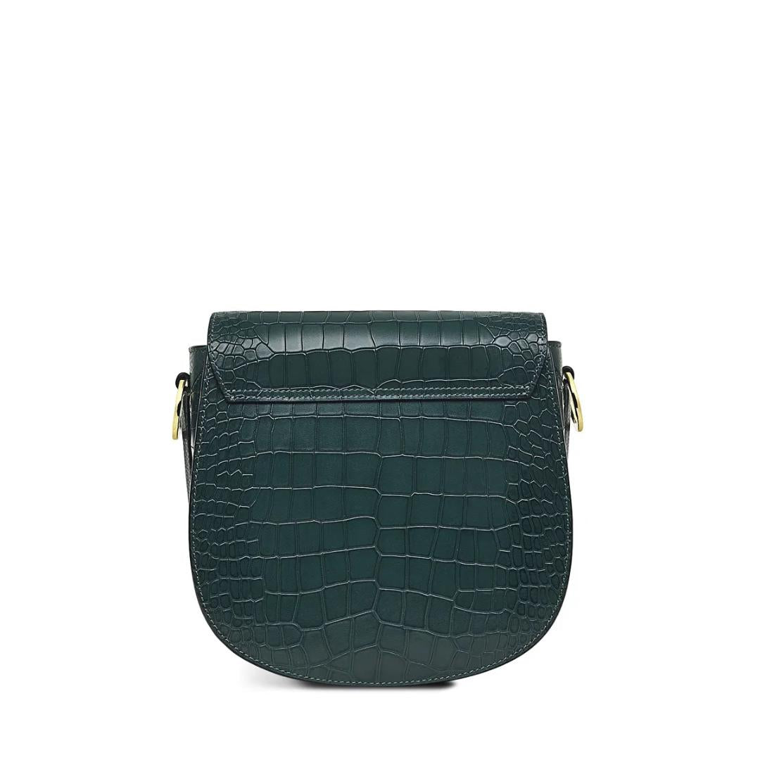 Radley Liverpool Street 2.0 Faux Croc Medium Flapover Crossbody Bag - Cedar