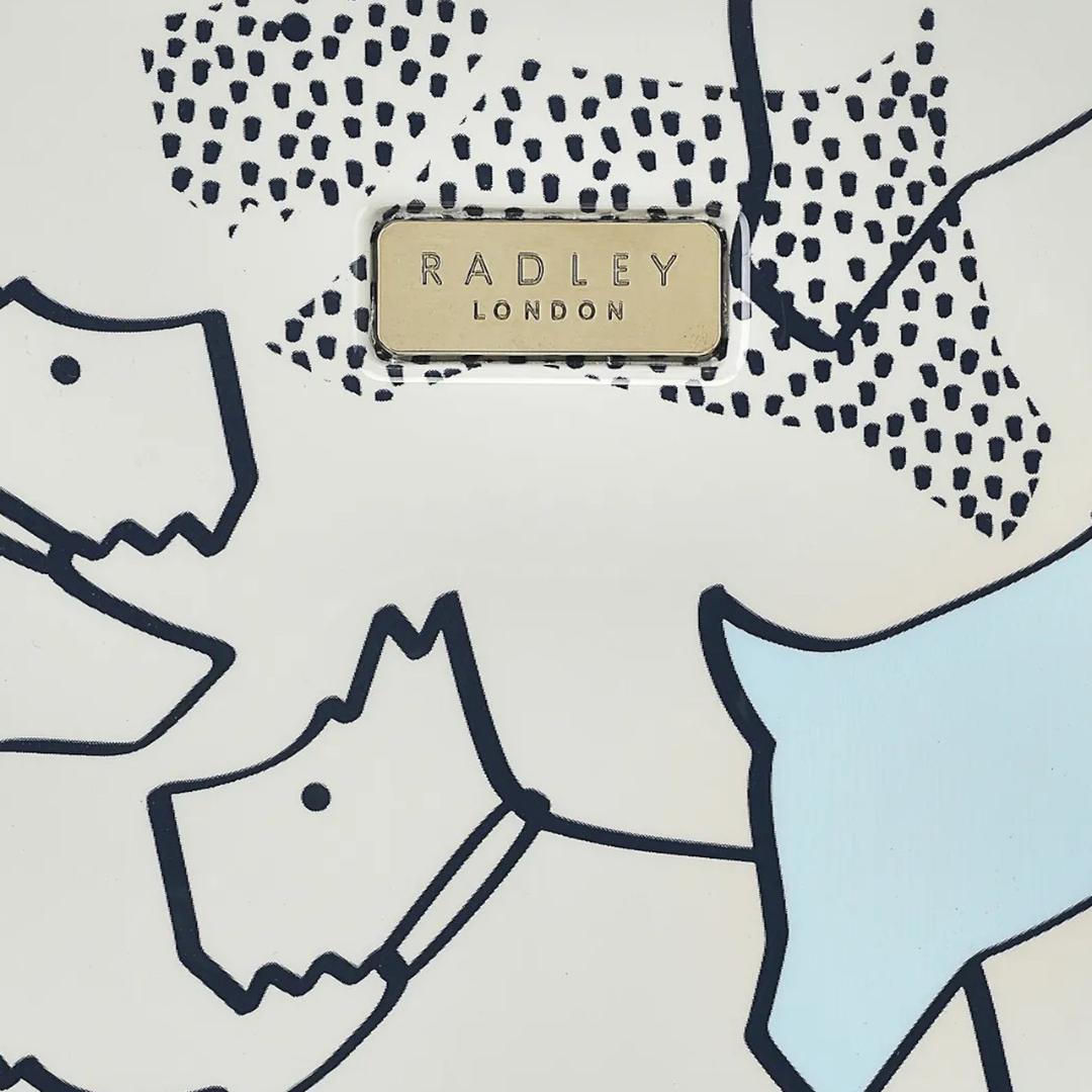 Radley Texture Dog 4 Wheel Medium Suitcase 68cm - Pale Blue
