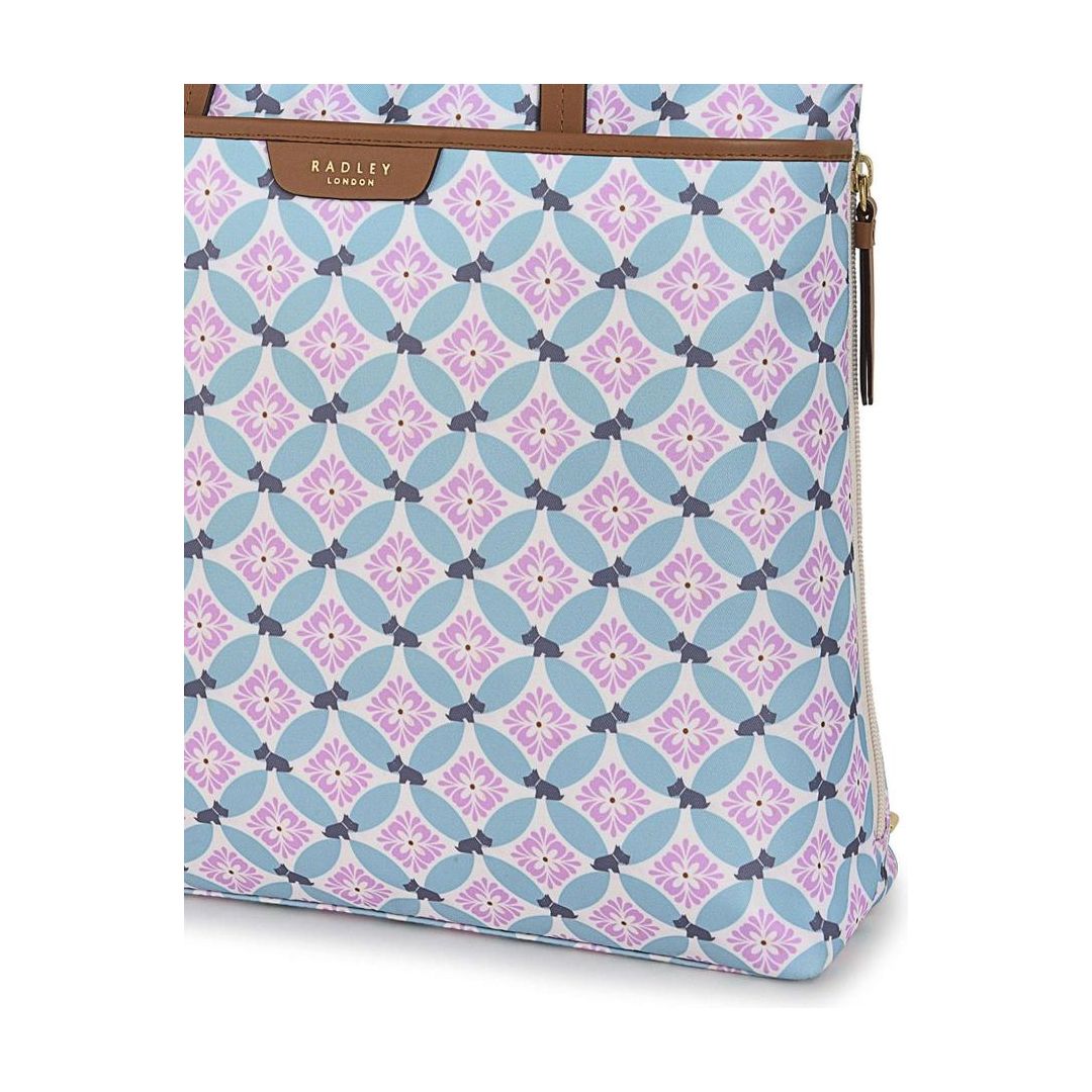 Radley Willow Walk Spring Geo Medium Ziptop Backpack - Chalk
